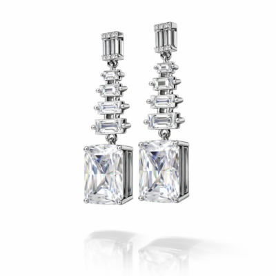 Pendientes Circunita Talla Esmeralda