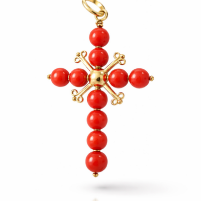 Cruz de Coral Rojo
