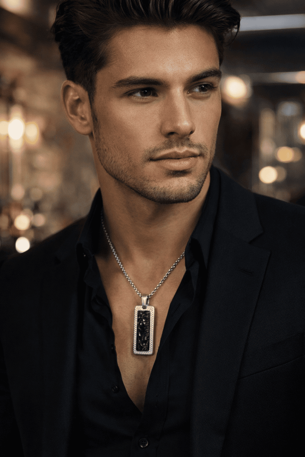 Colgante de Plata y Ónix - Imagen 2